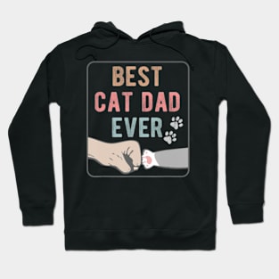 Best Cat Dad Ever Distressed Hoodie